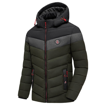 Campera Térmica Antarctic OutWear para Hombre con relleno aislante, capucha ajustable y diseño acolchado, ideal para -10°C.