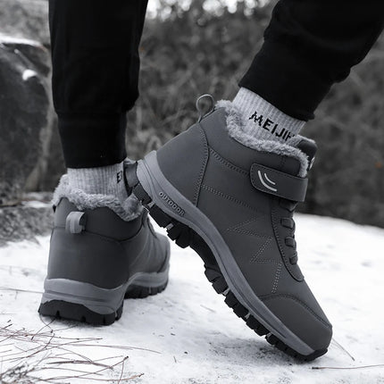 Warm non-slip waterproof snow boots for winter, featuring durable design and comfortable fit, ideal for icy and snowy conditions.