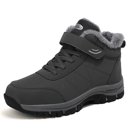 Warm waterproof anti-slip snow boots with faux fur lining, ideal for winter conditions. Perfect blend of comfort and functionality.