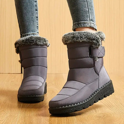 Botas de mujer impermeables Bota Polar Trendy, diseño abrigado y elegante, ideal para nieve y lluvia, con suela antideslizante.