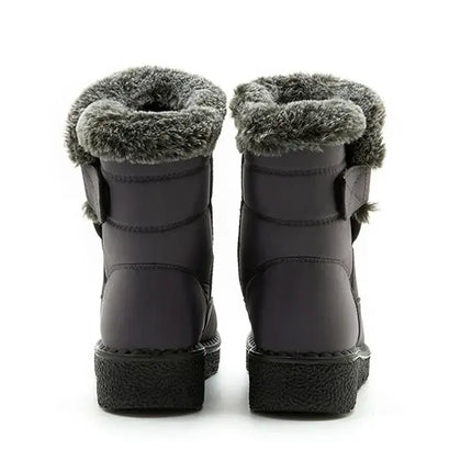 Bota Polar Trendy impermeable de mujer, suela antideslizante, diseño moderno y cómodo. Ideal para frío, nieve y lluvia.