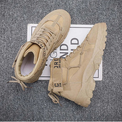 Botas tácticas hombre 2025, cuero genuino, ligeras y antideslizantes. Ideal para misiones exigentes y jornadas al aire libre.