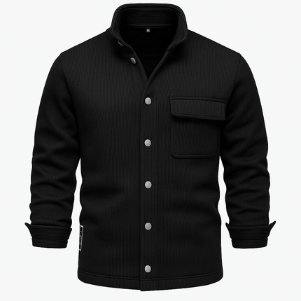 Campera Aspen para hombre de poliéster texturizado, con cierre de botones y bolsillo con solapa. Ideal para media estación.