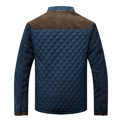 Campera Balix para hombre en algodón grueso con diseño acolchado y detalles marrones, ideal para días fríos. Aprovechá la oferta.