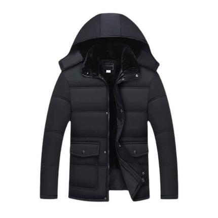 Campera Hombre Black Elegance con diseño elegante y moderno. Ideal para un estilo sofisticado y abrigado.