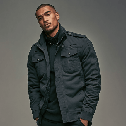 Campera Hombre casual Barth impermeable con forro térmico y cierre reforzado, ideal para días fríos. Estilo y funcionalidad asegurados.