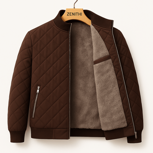 Campera Hombre Casual Rare, tejido de poliéster acolchado, forro de microfibra, ideal para clima frío y protección contra el viento.