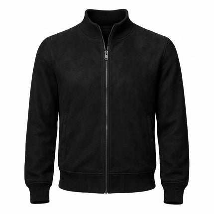 Campera Hombre cuello alto negra Grant elegante y moderna para otoño-invierno.