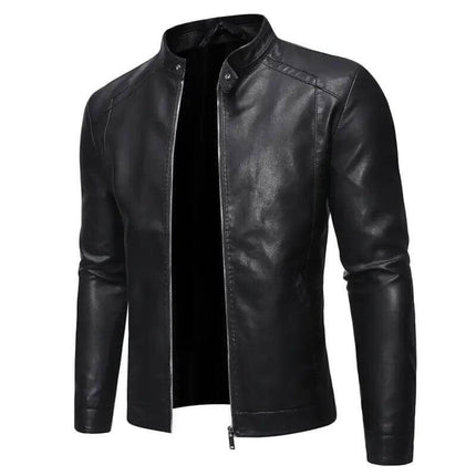 Campera de cuero genuino para hombre, diseño clásico y elegante, ideal para ocasiones formales y casuales, oferta 15% OFF hoy.