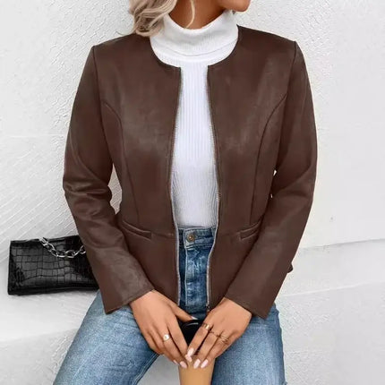 Campera Daniela marrón para mujer, diseño elegante y moderno, perfecta para el invierno. Ideal para moda femenina en Argentina.