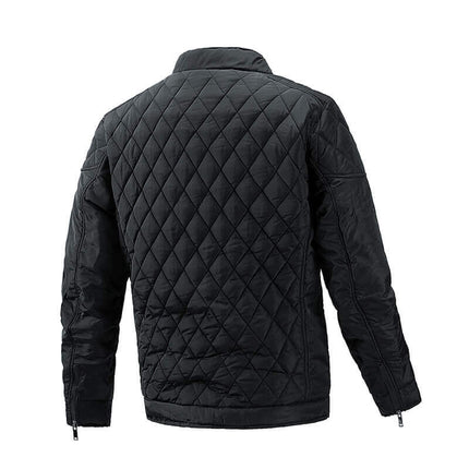 Campera Hombre Excellence negra acolchada, diseño elegante para uso diario.