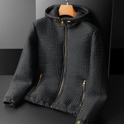 Campera Ron acolchada para hombre, con relleno de algodón suave y tejido de viscosa, ideal para abrigo liviano y versatilidad.