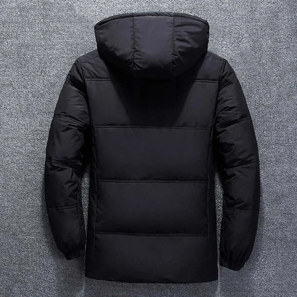 Campera térmica Urban Warm para hombre con plumón y capucha desmontable, diseño moderno, ideal para el invierno.