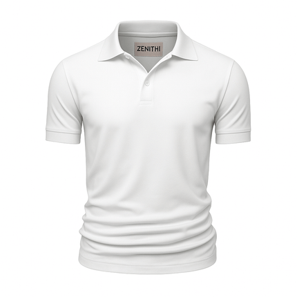 Chomba Pima Perú Clásica para hombre, diseño elegante en color blanco, ideal para estilo casual y sofisticado. Compra calidad premium online.