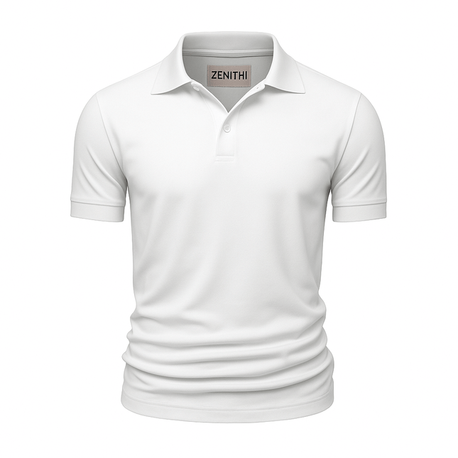 Chomba Pima Perú Clásica para hombre, diseño elegante en color blanco, ideal para estilo casual y sofisticado. Compra calidad premium online.