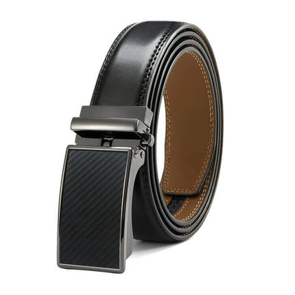 Cinto de Cuero Genuino Swiss Elegance: Elegante y sofisticado, inspirado en el diseño suizo, para hombres que buscan clase en cada detalle.