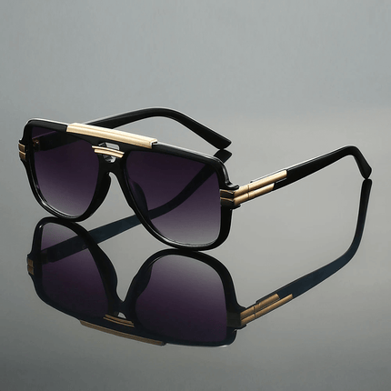 Gafas de sol hombre Arclight Spec con diseño futurista, montura angular escultural, protección solar completa, energía de cowboy espacial.