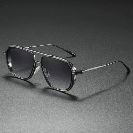 Gafas de sol Mykonos Navigator para hombre con diseño retro, estilo navegador, protección UV400 y puente doble. Ideal para looks casuales.