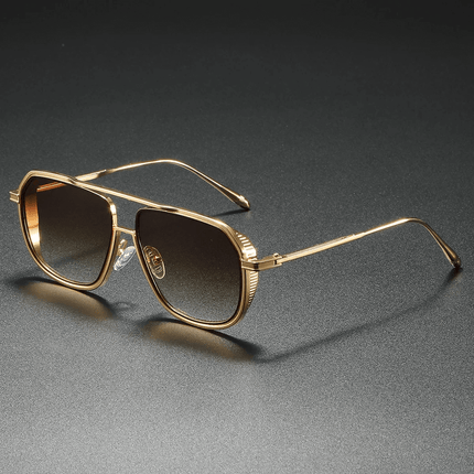 Gafas de sol hombre Mykonos Navigator retro con protección UV400 y puente doble, estilo sofisticado ideal para el verano.