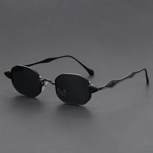 Gafas de sol Neo Ciberpunk para hombre con diseño futurista, lentes octogonales y protección UV400. Estilo audaz y moderno.