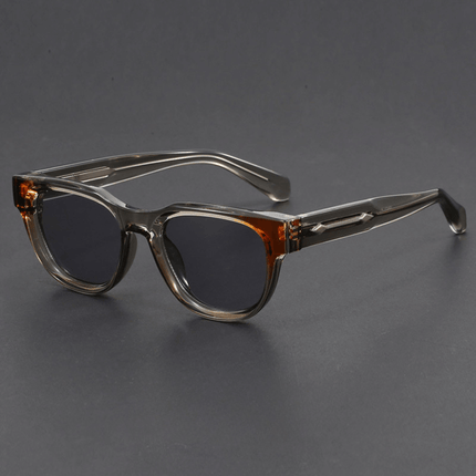 Gafas de sol polarizadas Visconti para hombre, diseño cuadrado retro con lentes UV400 y armazón grueso en tonos modernos.