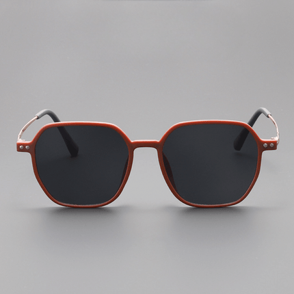 Gafas de sol Tom Anderson de acetato mate con diseño cuadrado y patillas metálicas estilizadas para hombres, protección UV400.