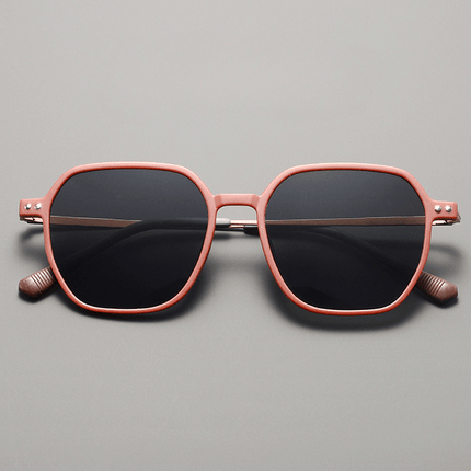 Gafas de sol hombre, diseño cuadrado en acetato mate, patillas metálicas, elegancia y protección UV400, anteojos Tom Anderson.