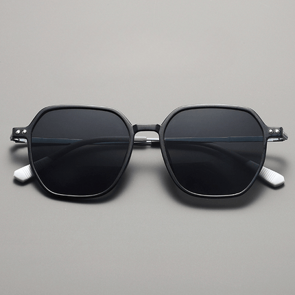 Gafas de sol hombre Tom Anderson de acetato mate, diseño cuadrado con patillas metálicas, estilo moderno y protección UV400.