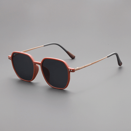 Gafas de sol Tom Anderson para hombre, acetato mate ultraligero, diseño cuadrado con patillas metálicas, protección UV400