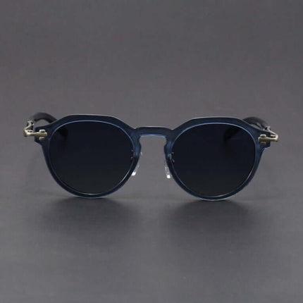 Gafas de sol vintage Dylan para hombre, estilo retro moderno, con lentes degradé y detalles metálicos, protección UV400.