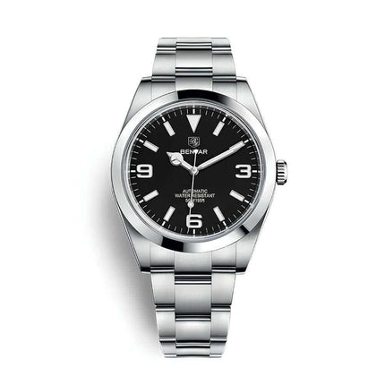 Reloj Automático Benyar Success, estilo premium para hombres. Resistente al agua 50m, elegancia y precisión para deportes acuáticos.