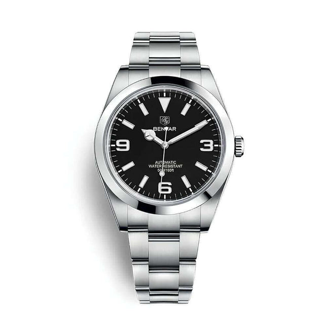 Reloj Automático Benyar Success, estilo premium para hombres. Resistente al agua 50m, elegancia y precisión para deportes acuáticos.