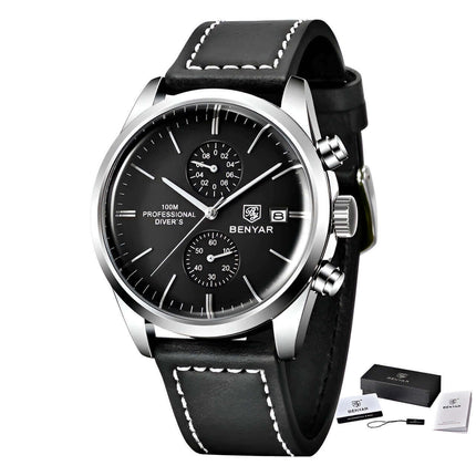 Reloj Benyar Elegance Classic para hombre, símbolo de éxito y aviación, diseño sofisticado, línea premium, Argentina.