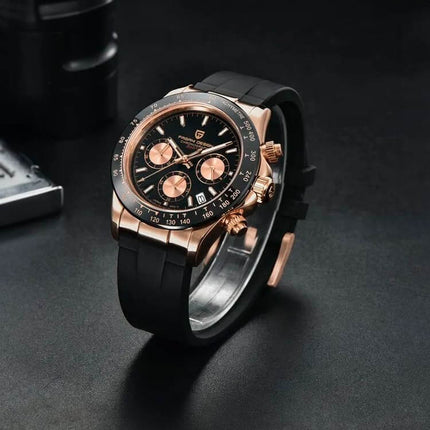 Reloj Pagani William, estilo ejecutivo premium, diseño contemporáneo, con certificado de autenticidad y serie limitada.
