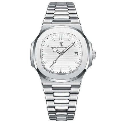 Reloj Poedagar Nautilus 40 mm, diseño italiano exclusivo, lujo y elegancia, resistente al agua y arañazos, relojes para hombre de línea premium.
