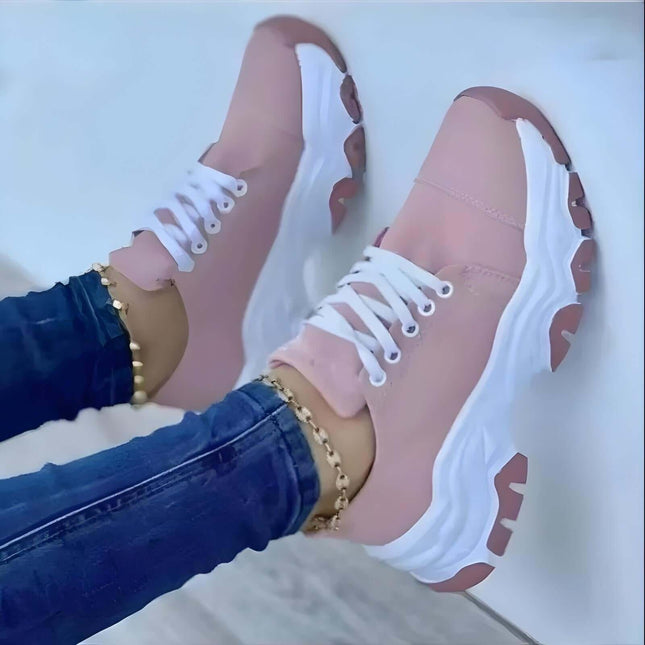 Zapatillas MaxSole rosa mujer, casuales y cómodas. Promoción: compre 1 par y lleve 2. Moda urbana y original.