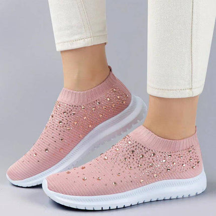 Zapatillas Confort Glitter Mujer Urbanas en oferta, diseño ergonómico, color rosa con brillo, suela cómoda, envío gratis en 24 hrs.