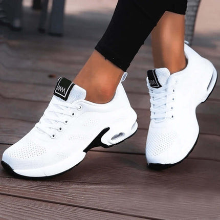 Zapatillas Confort Sport Mujer Transpirables blancas, diseño ergonómico, oferta 50% con envío gratis en Argentina, mejor soporte para pies