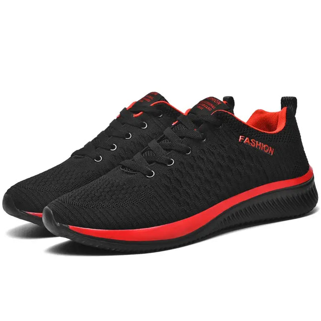 Zapatillas deportivas hombre Raptor en negro y rojo, diseñadas para potencia y agarre superior. Calzado cómodo y moderno.