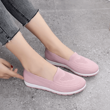 Zapatillas Isabella sin cordones en color rosa, oferta exclusivo de zapato cómodo para mujer: compre 1 y lleve 2 gratis.