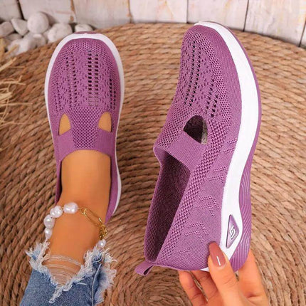 Zapatillas Merceditas Mujer Comfort Plus en color lila, diseño anatómico, promoción compre 1 llévate 2.
