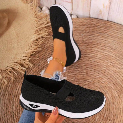 Zapatillas Merceditas Mujer Comfort Plus en negro, con suela anatómica, promoción: compre 1 y llévese 2. Exclusiva oferta en zapatillas mujer.