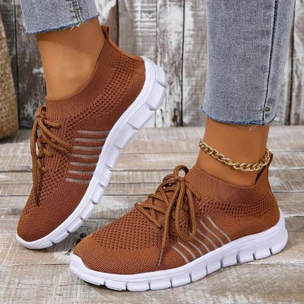 Zapatillas mujer transpirables Zenithi marrones, oferta compre 1 llevate 2, diseño moderno y cómodo ideal para el día a día.
