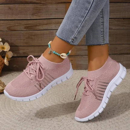 Zapatillas mujer transpirables rosas Zenithi en promoción, compre 1 llevate 2, diseño ergonómico, ideales para comodidad y estilo diario.