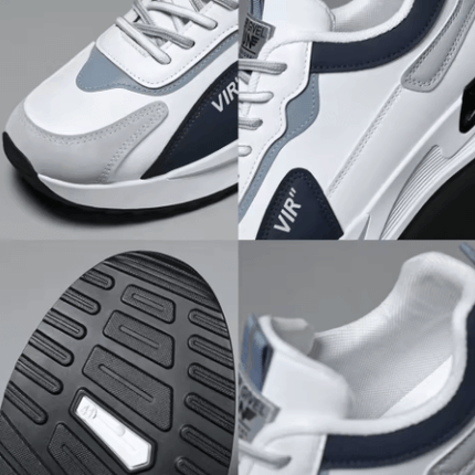 Zapatillas Urban Flow Hombre detalle, diseño único y confort, zapatillas deportivas hombre, estilo urbano, suela antideslizante.