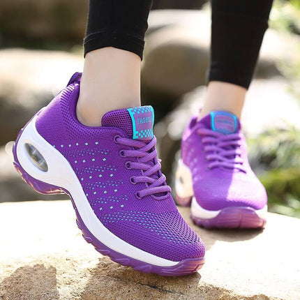 Purple Zapatillas Urban Trek Zenithi sneakers showcasing style and comfort with Deep Care technology for exercise and daily wear.