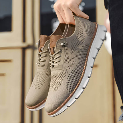 Zapatillas casuales de hombre elegantes confeccionadas en algodón premium, con detalles en cuero, estilo europeo y comodidad.
