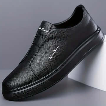 Zapato Clásico Moderno en cuero genuino: elegancia y confort para hombres, ideal para usos casuales. Zapatos Casuales Hombre.