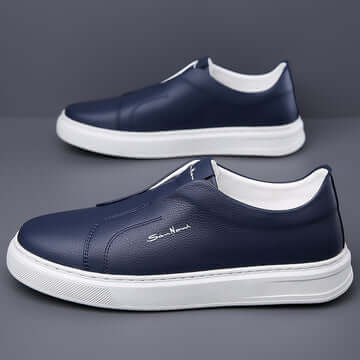Zapato clásico moderno de cuero genuino para hombre, sofisticado y cómodo, ideal para uso diario. Zapatos casuales hombre.