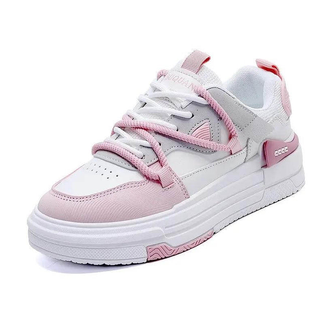 Women's Zapato Golden Comfort Gel sneaker in pink and white with anti-impact sole. 20% off today with free 24-hour shipping.